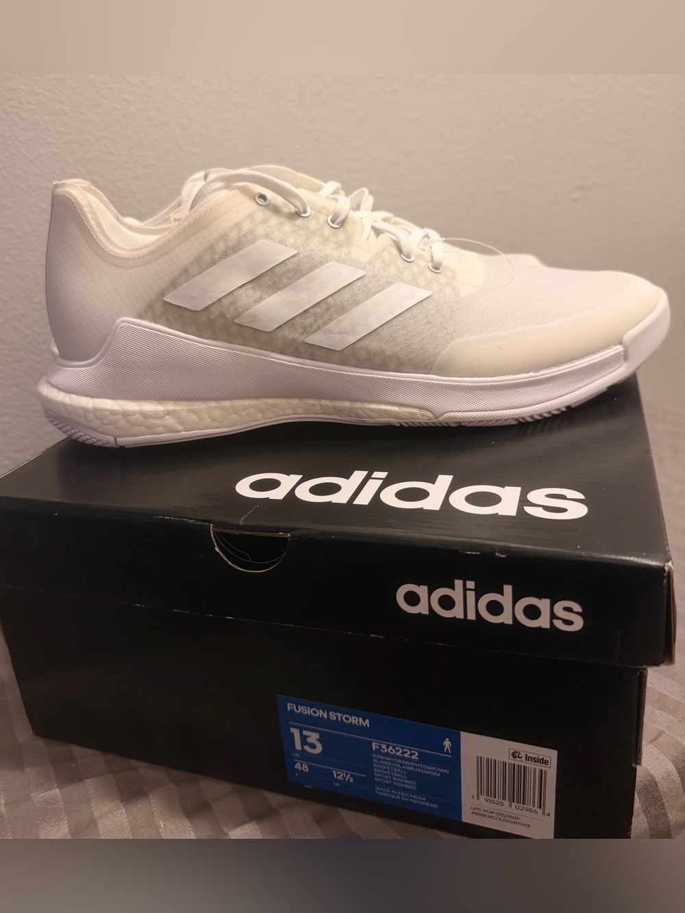 adidas Men’s White Athletic Trainer Shoes